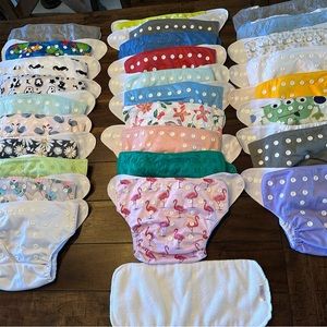 Alvababy reusable cloth diapers with bamboo inserts